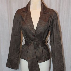 Belted Brown Blazer